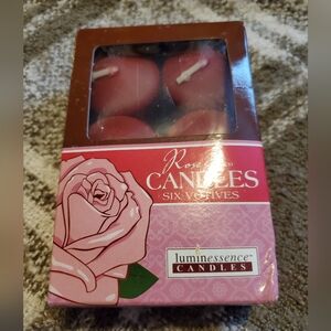 Luminessence Rose Scented Candles- Six pack of Votives